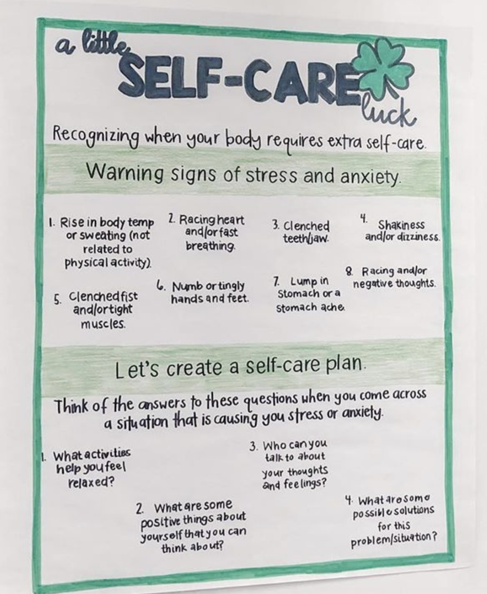 teacher2teacher's tweet photo. This poster &amp; worksheet are one way T Erin Castillo supports her Ss in working through big feelings! What strategies might you try to support S self-care? #spedchat #SEL https://t.co/GAwF51042U