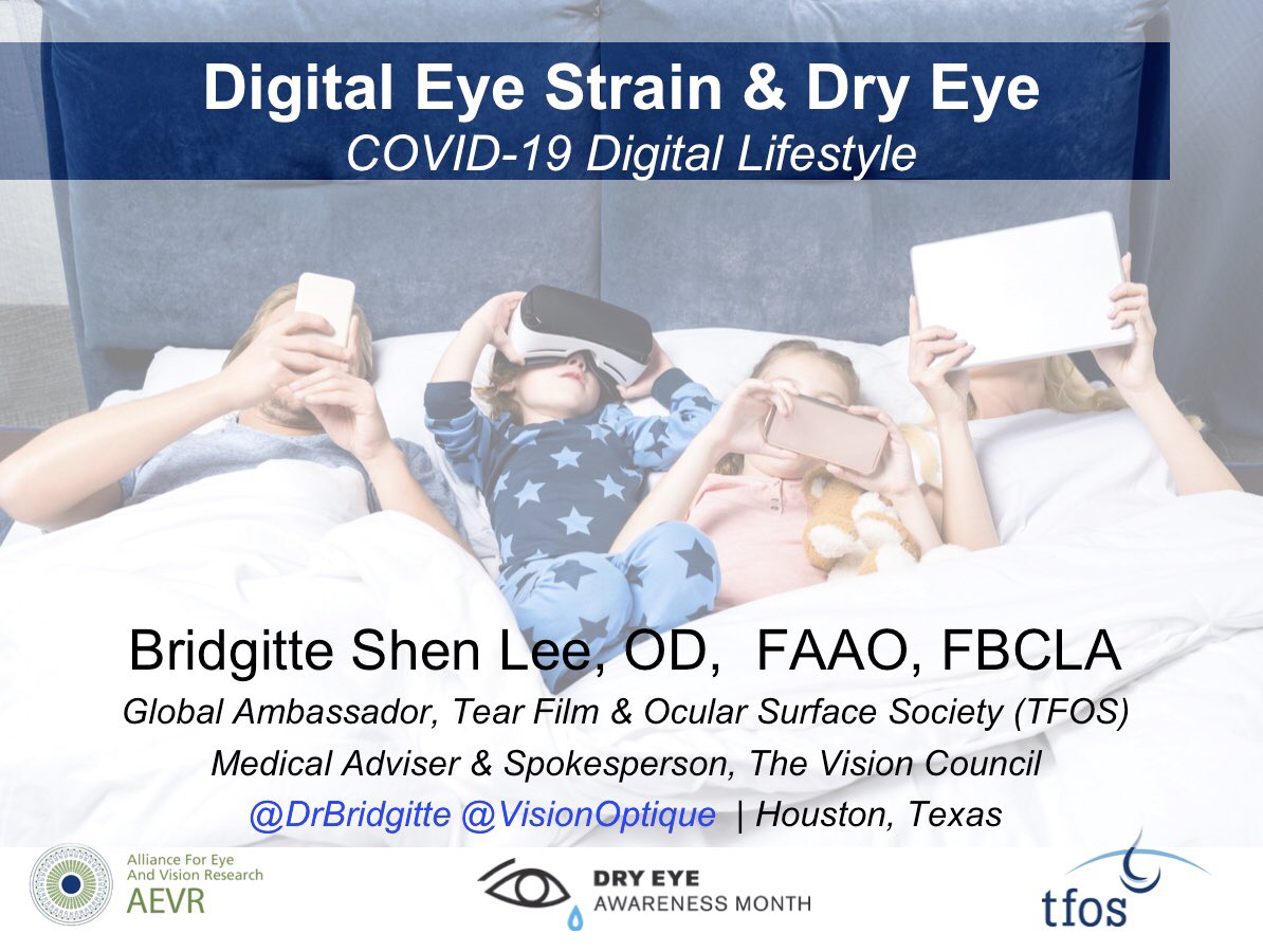 VisionOptique's tweet image. July 8, 2020: @NAEVRAdvocacy &amp;amp; TFOS co-hosted 5th #DryEye congressional briefing: bit.ly/DryEyeBriefing

1. Educates the congress 
2. Advocates research funding for @NatEyeInstitute 

Thank you @opticalindustry for the data
#digitaleyedoc #DigitalEyeStrain #optometry #SoMeDoc