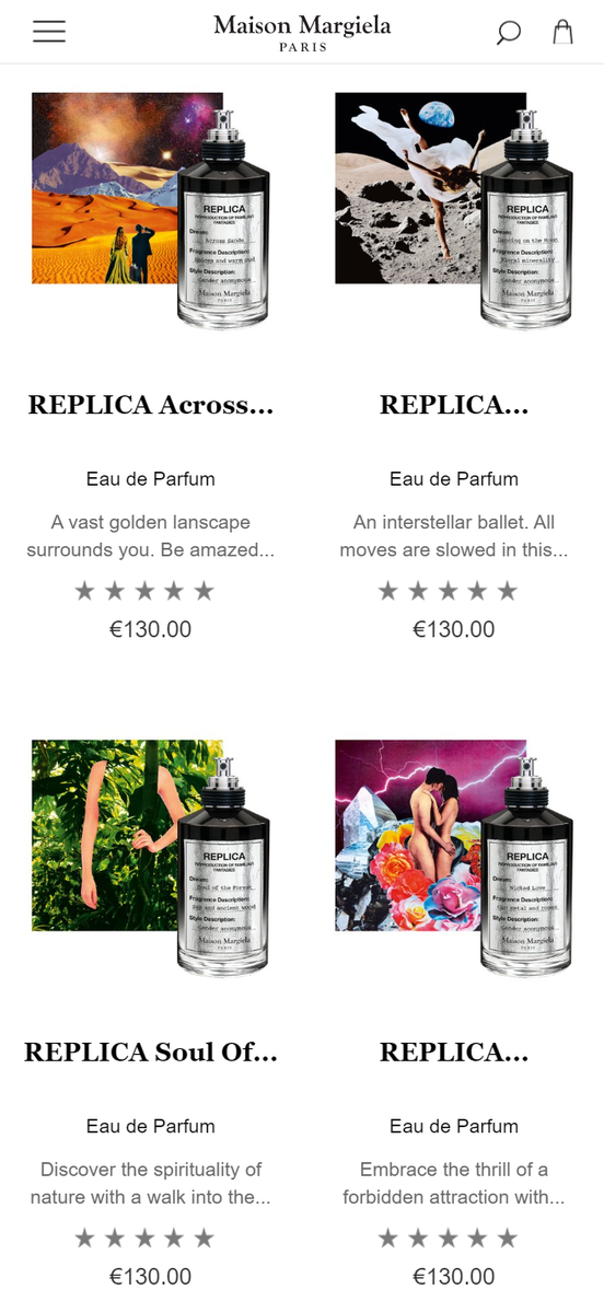 マルジェラの香水のこの黒ボトルシリーズ、廃版だそうです。在庫限り