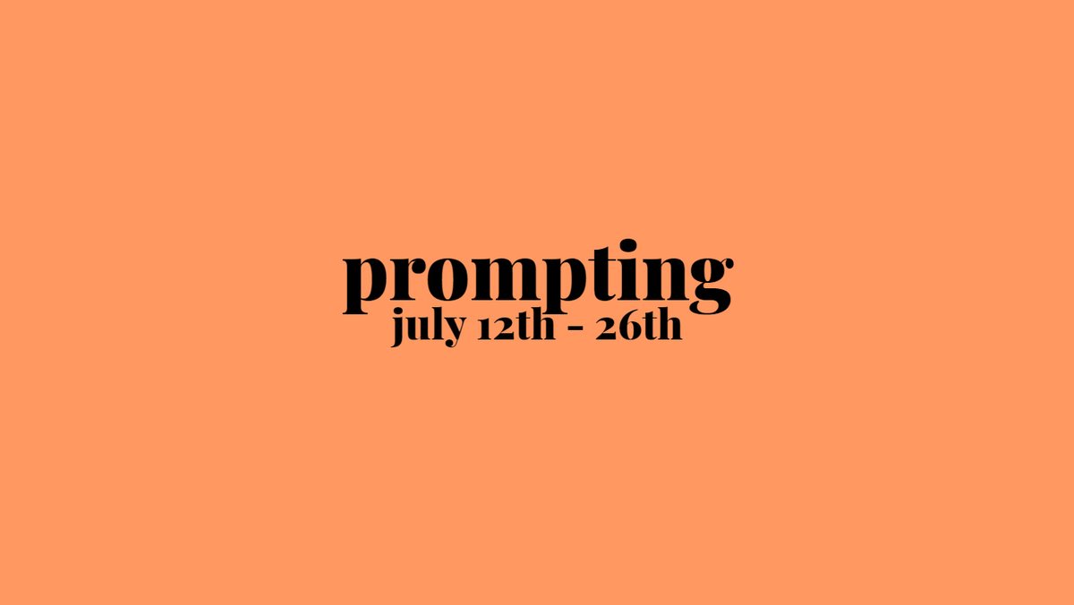 prompting is now open!! the prompt archive will go live on friday 24th so that everyone has a few days to browse through the prompts before claiming starts on the 27th :]

📝 forms.gle/4AvXp78De8K5W1…
☀️ ssfireball.carrd.co