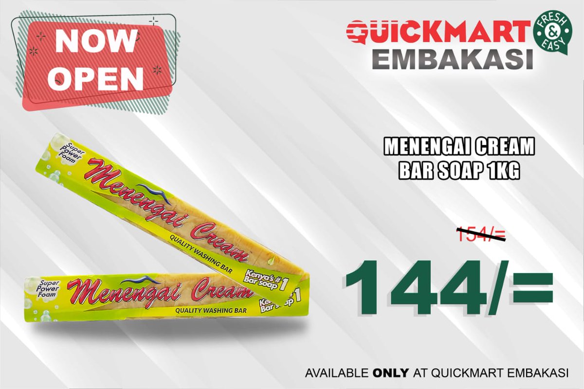 Kiplangat_benso's tweet photo. #QuickmartThirtyThree is now open at Embakasi. There are amazing offers for you https://t.co/3Rr2suhMzO
