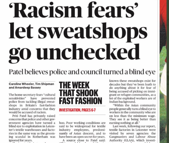 1) Since Priti Patel has been given front page space for her evidence-free theory about how 'fear of racism' is to blame for Leicester's sweatshops, I thought I'd do a factful thread about some other, more obvious, candidates. Beginning with central govt...