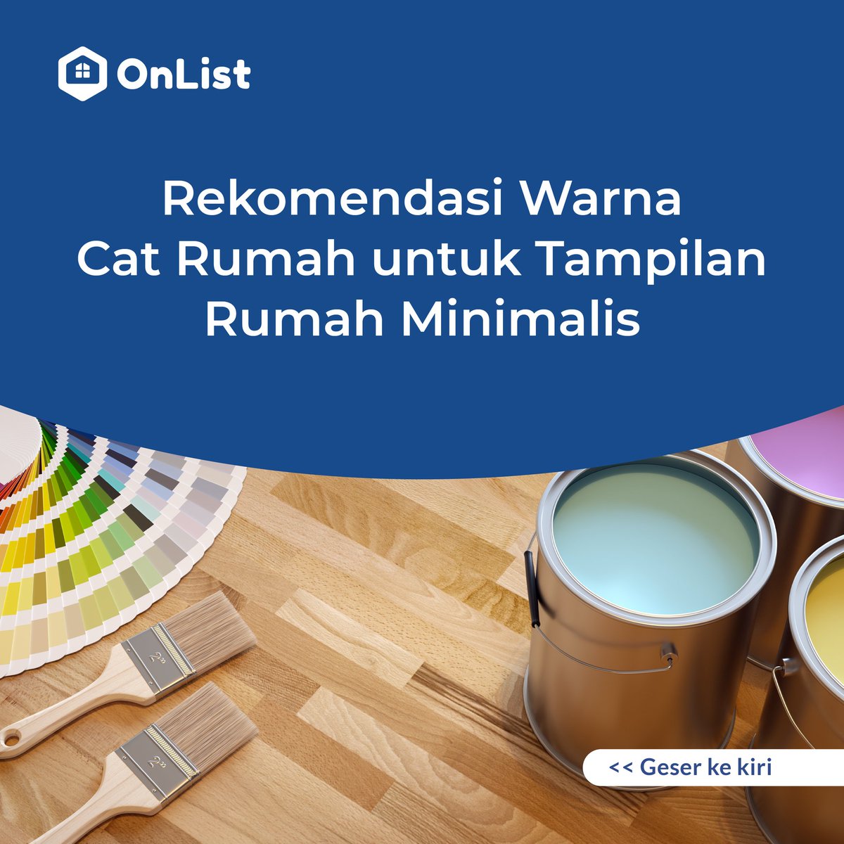 OnList_id's tweet photo. Desain rumah minimalis lagi hits banget nih. Salah satu faktor penunjang interior rumah minimalis adalah warna cat tembok.

OnList punya rekomendasi warna cat untuk tampilan rumah minimalis. Geser ke kiri ya!
.
#OnList #OnListproperty #OnListAja
.
#jualbeliproperti #jualbeliruma https://t.co/YjRvmZq5zR