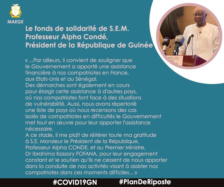 Ministère des Affaires Etrangères de Guinée tweet media