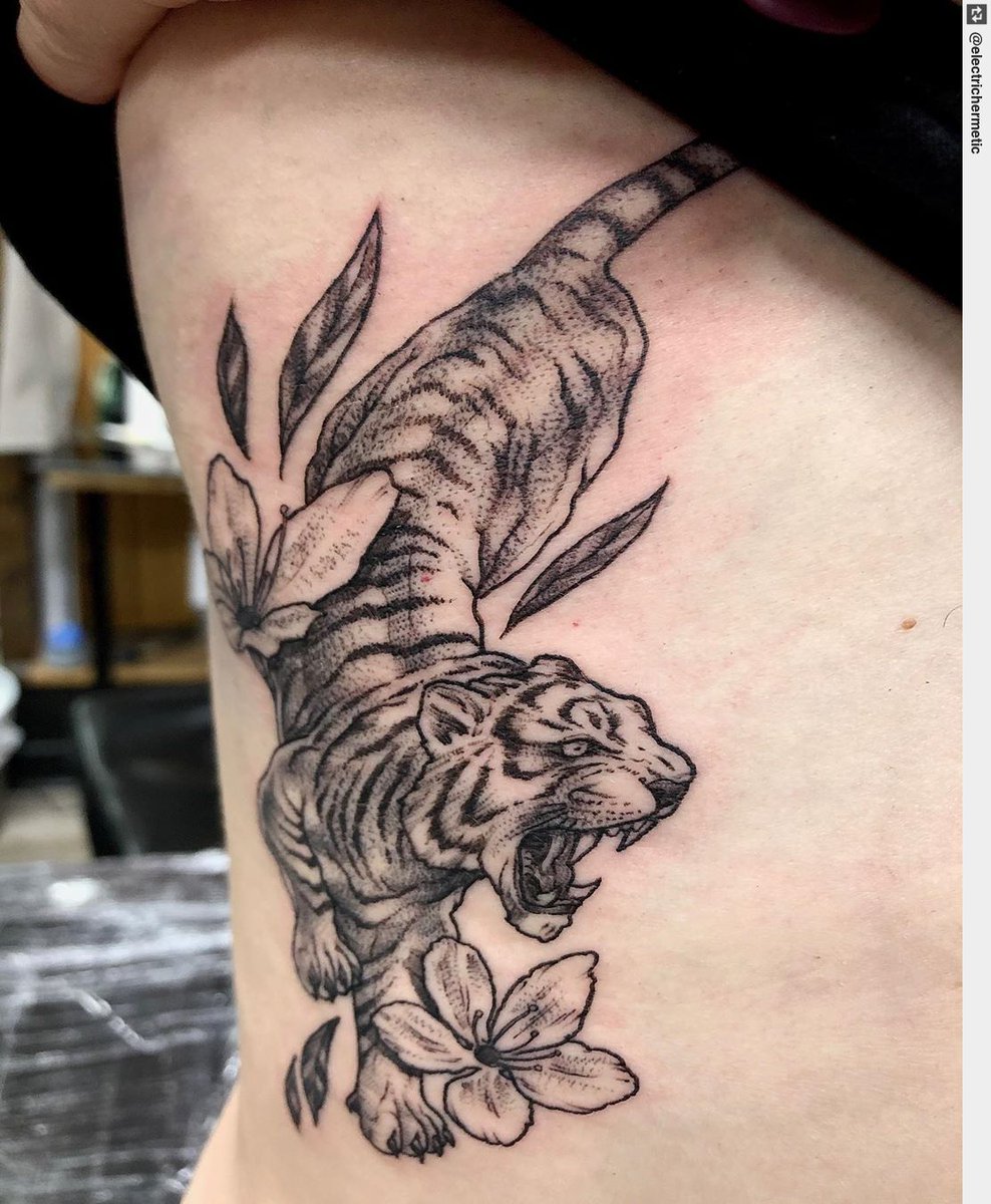 Tattoo Ness on Twitter A fierce elegant rib tiger from last week thank  you Niamh dublintattooartist dublintattoo blackworkers tattoo inked  tattooart tattoos tattoodesign httpstcombFf5Vow7M  Twitter