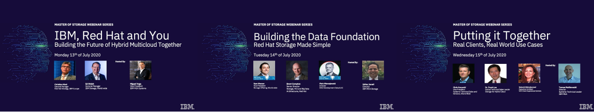 The 3 days Master of Storage Season 2 starts tomorrow. Join the conversation and deep dive into how IBM Storage and Red Hat solutions can transform your business.

Register now: lnkd.in/dNBSwkH

#hybrid #cloud #ai #technology #ibm #redhat #storage #DigitalTransformation