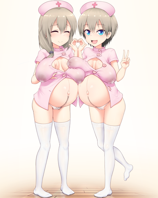 コミッションで宇崎さん家の母娘 