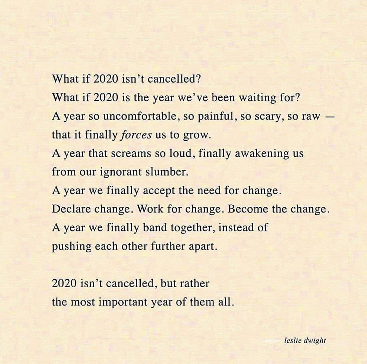 JessicaJAW1903's tweet photo. Just come across this amazing poem by Leslie Dwight. Change of any kind takes us out of our comfort zones and forces us to reassess, reflect and ultimately grow. #DeclareChange #EmbraceChange #BeTheChange #TogetherWeAreStronger #SundayThoughts https://t.co/ZpYAjpItgs