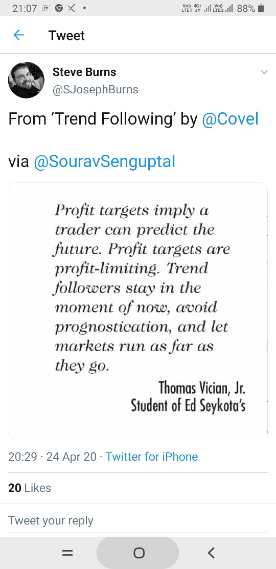 When TF works?It works best in trending mkt TF objective is to make money from up & down market. Does not work well in sideways mktWill too many TF make strategies less profitable?The profitability of TF will decline only when human greed, fear disappeared.2020 best 4 TF