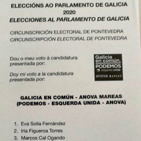 Eu xa votei a @gecam_ , porque estas Eleccións son decisivas para o futuro do país e #GaliciaEnComun imprescindible nun Goberno progresista que antepoña e protexa a vida da xente. #EoMomento non quedes na casa porque precisamos a @AntonGomezReino no Goberno da Xunta de Galicia