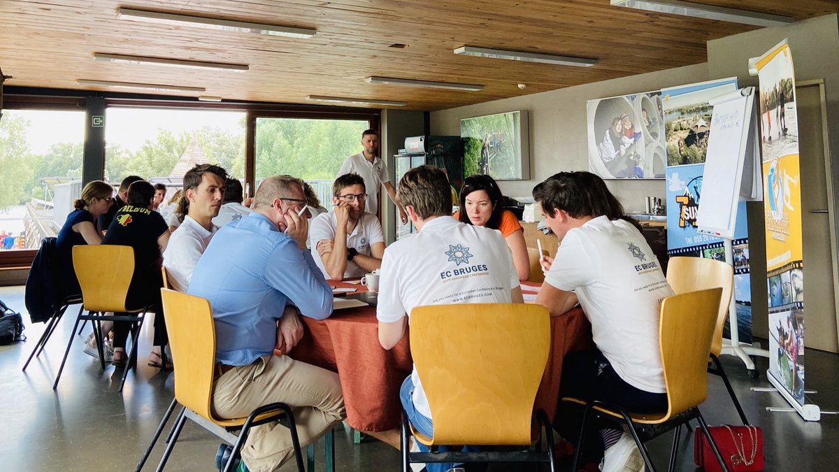 peteranckaert's tweet photo. Working hard to prepare European JCI Conference 2022 in Bruges - Belgium #FoodForGenerations #SDGs https://t.co/EkGanmLIF6