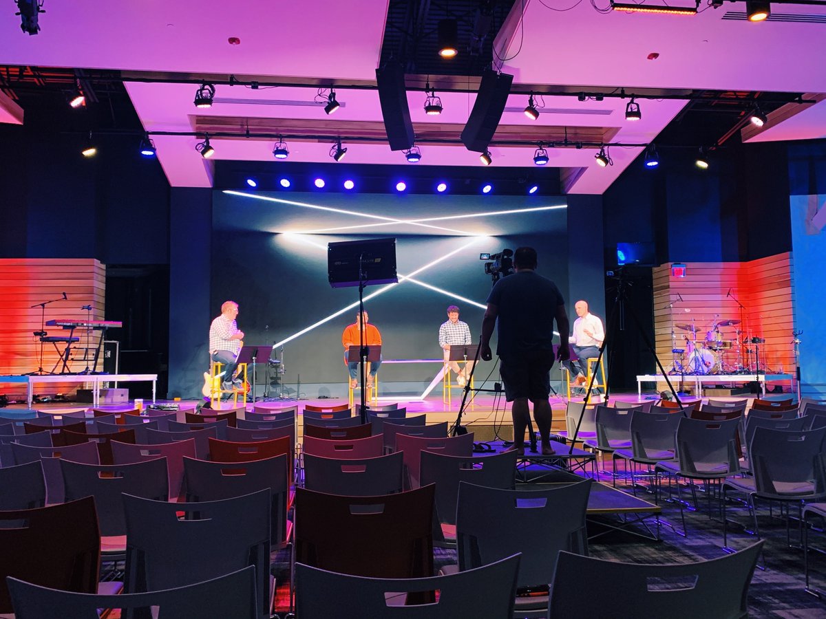 gathering_now's tweet photo. We may not be able to fill the seats, so today we filled the stage! Don’t miss a special message today from all four of our pastors.
Tune in at 8:00, 9:00, 10:45 am, or 8:00 pm on Facebook, YouTube, or https://t.co/9gboLAb0qr.
#gatheringnow https://t.co/q5ChOsBkqV