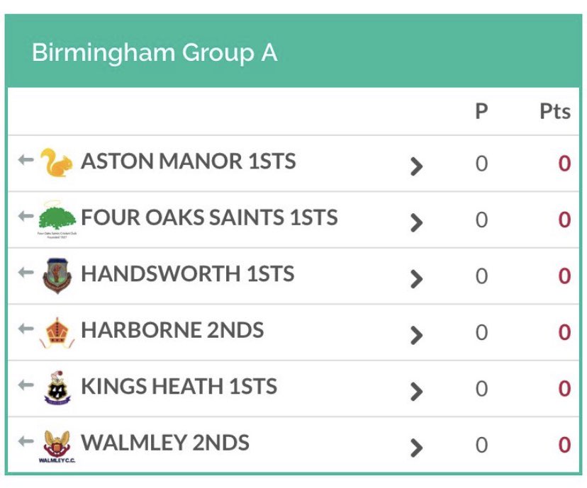 Four Oaks Saints CC tweet media