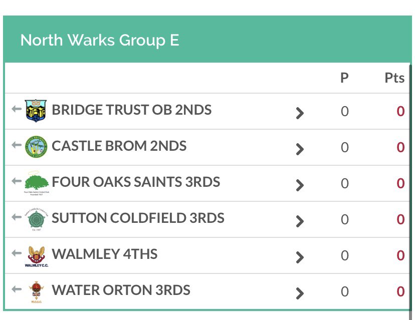 Four Oaks Saints CC tweet media