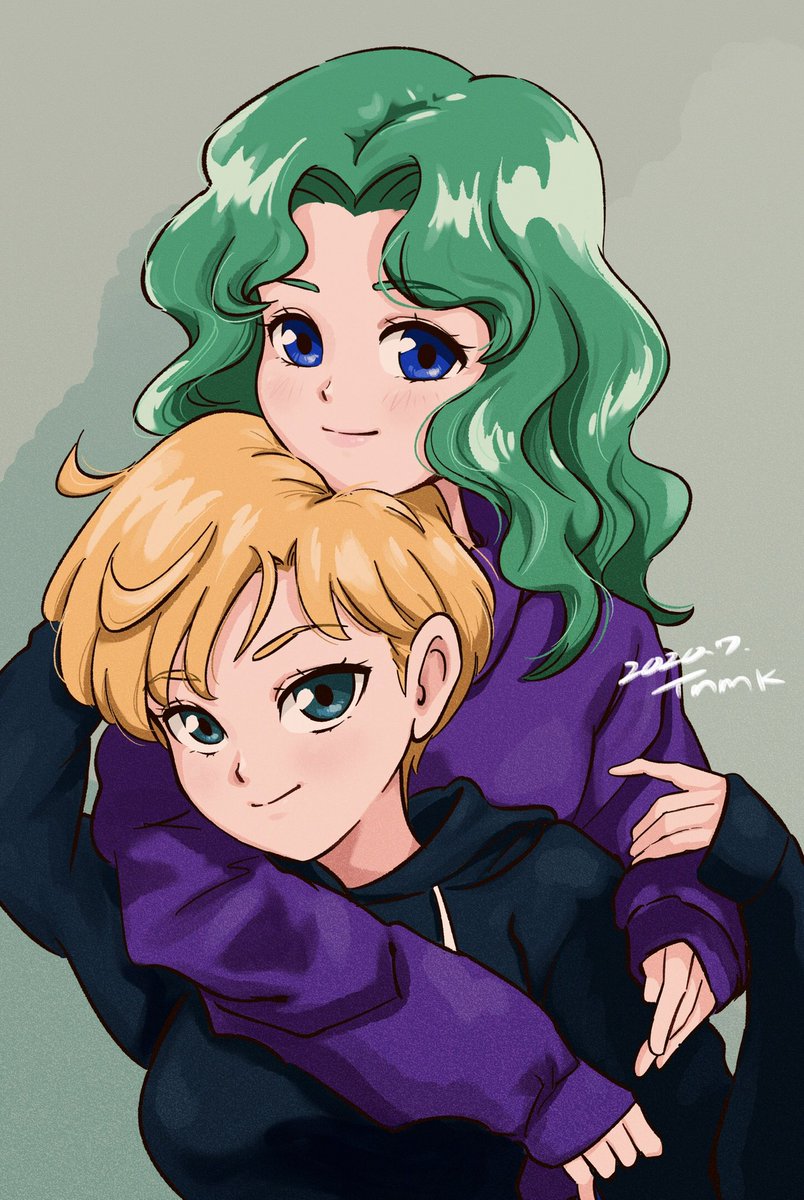 セーラームーン はるみち 天王はるか 海王みちる セーラーウラヌス セーラーネプチュ ツネモクのイラスト