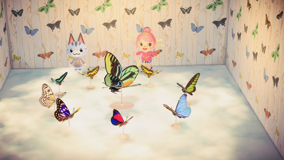 rawancrossing's tweet photo. Butterfly models Giveaway🦋✨
Winner gets all 9 models in pic
Butterflies wall + cloud flooring☁️ 
Rules: Follow &amp; RT this 
optional: comment your favorite model💕
Ends 15july
#AnimalCrossing #ACNH https://t.co/dbjrKevoGa