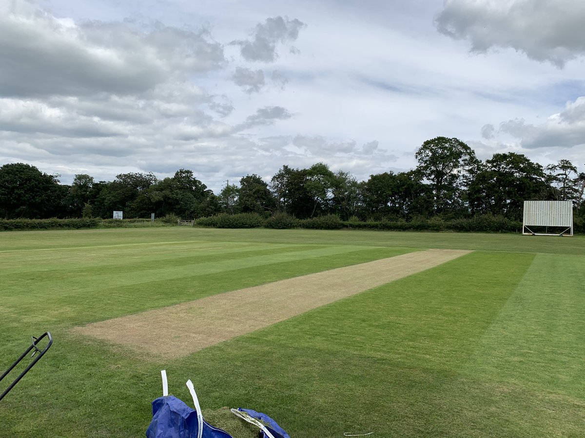 Ground ready for next weekends opening game of the season where we will be hosting <a href="/KillinghallCC/">KillinghallCC</a> for the big derby of the year ⚡️⚡️