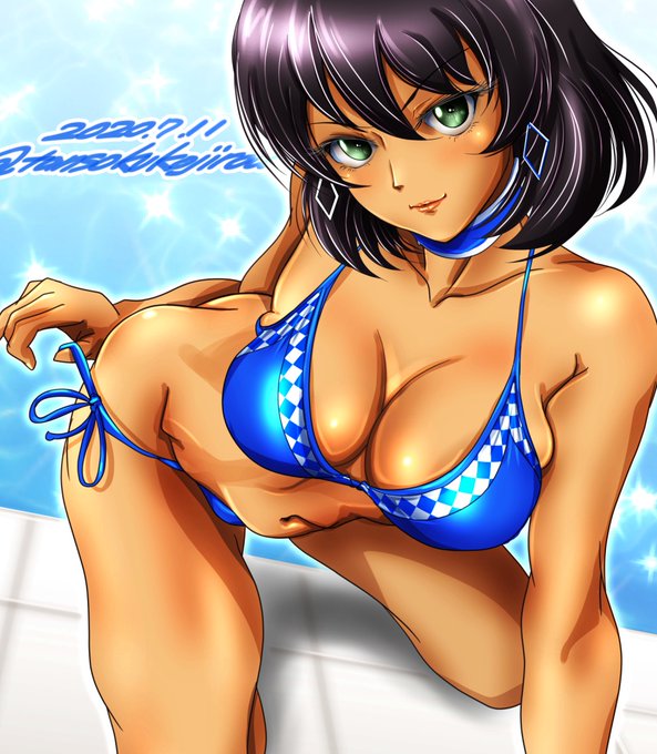 夜あげ〜ビキニ・ホシノ😉👍 