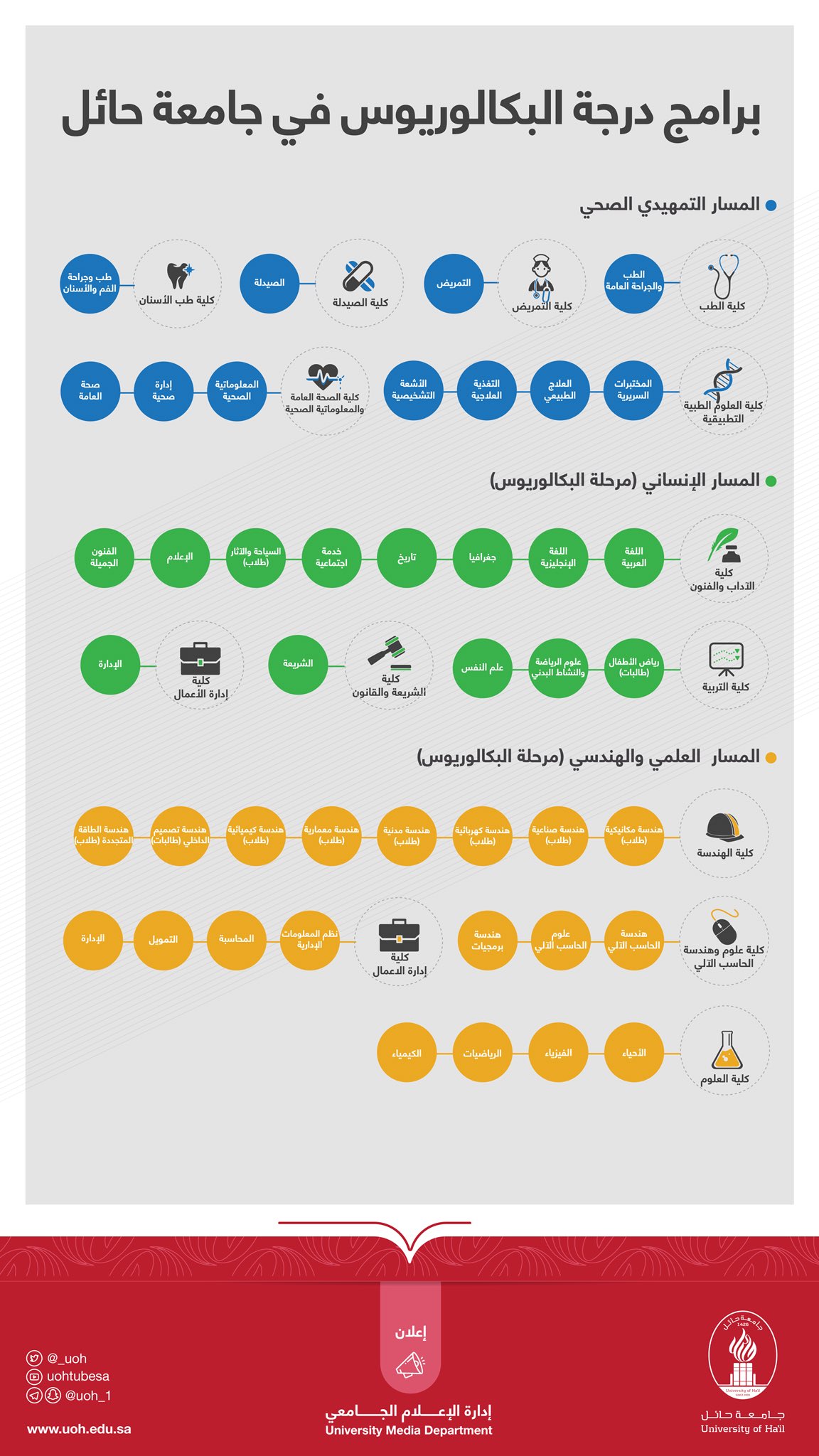 تخصصات جامعة حائل للبنات