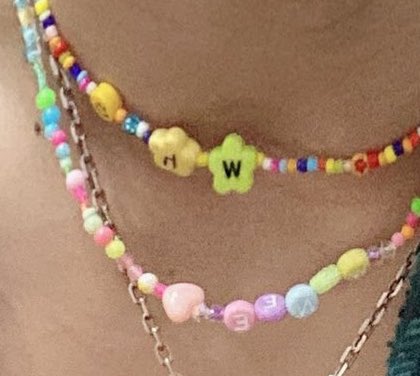 Worldwide_Wonho's tweet photo. The necklace @official__wonho is wearing says "WH" and "WENEE" 💕 https://t.co/WDQ9rCE9NY