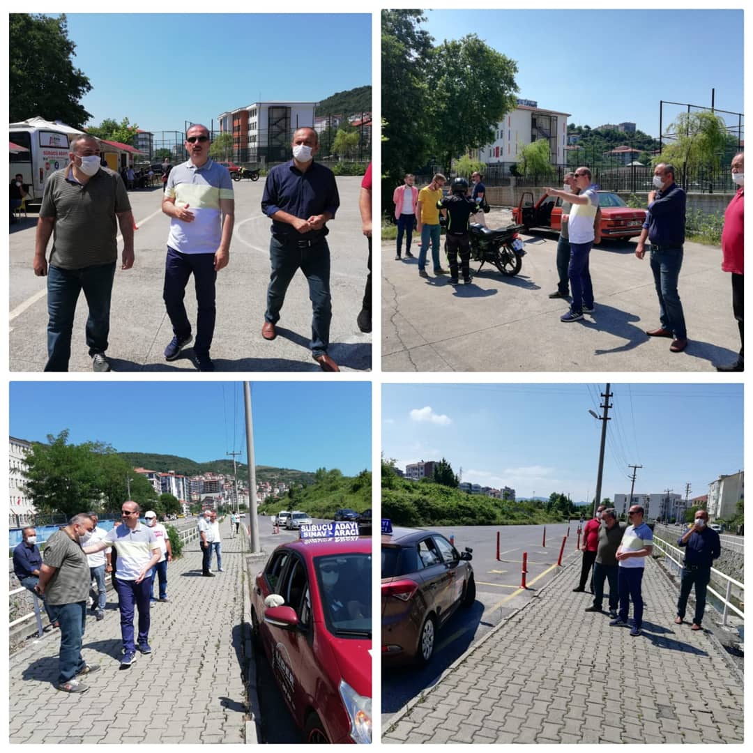 ZonguldakMEM's tweet photo. İl Milli Eğitim Müdürümüz Sayın Ali TOSUN, KDZ Ereğli Motorlu Taşıtlar Direksiyon Uygulama Sınavı güzergahında geri park alanı, sınav başlangıç alanı, L park alanı, rampa kalkış alanı ve 25 metre geri sürüş alanı istasyonlarında incelemelerde bulundu.
@tcmeb
@ali_tosun77 https://t.co/W5CgZFO5sp