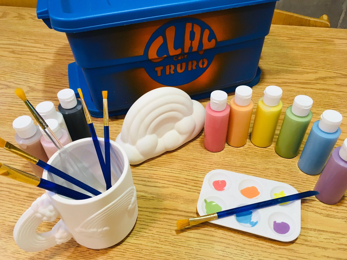 ClayCafeTruro's tweet photo. To celebrate #TruroPride, our TO GO KIT rentals are just $2.50/day for the remainder of the month of July! 🌈

This year’s them is Pride in your backyard. Make it a rainbow painting, backyard bubble party.

https://t.co/ergvp8lf0W
*OPEN 12-6 Tues-Sat.*

#claycafetruro #pride2020 https://t.co/n9SNI4L0dI