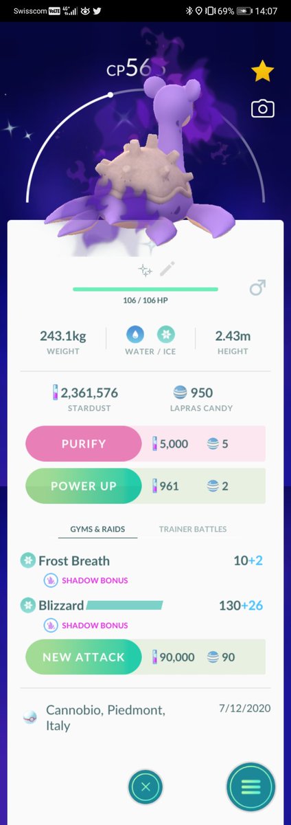 ZzRamonLPzZ's tweet photo. Nice #TeamGORocketEvent ๐คฉ
#shinyLapras check โ
#beldum/#Metagross Rank No. 2 Tm-ed check โ
and many more... ๐ค
#PokemonGo https://t.co/yMZwH6ma2Q