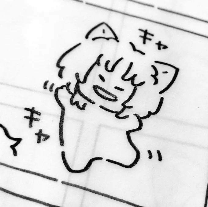 原稿やるでよ✏️線画おわらす! 