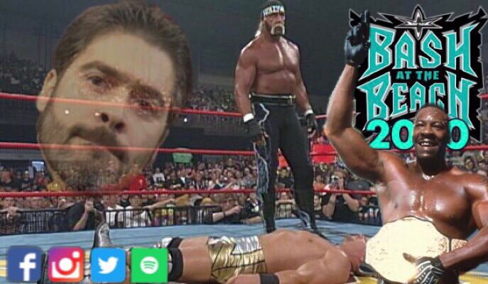 WCWGOLD's tweet photo. The worked shoot that resulted in a lawsuit. Simon from @WWOWPodcast joins #WCWGOLD for a Bash at The Beach 2000 Retrospective. Featuring @EBischoff @BookerT5x &amp; @THEVinceRusso 
AVAILABLE on Spotify, iTunes, Google Podcasts👇🏻👇🏻👇🏻
🖥: https://t.co/SA4GgFwwan https://t.co/76q3xL8RZN