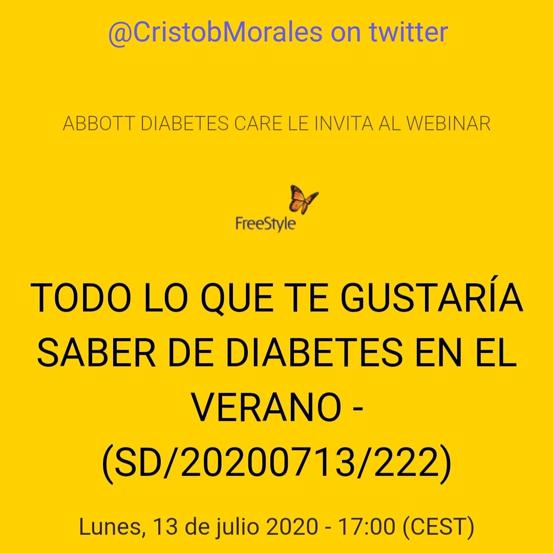 Uno de los profesionales sensibilizados con la labor de nuestra AEDD, <a href="/CristobMorales/">Cristobal Morales</a> , liderará un webinar para resolver dudas sobre diabetes

Mañana lunes 17h
Información e inscripcion en el enlace 👇
app.livestorm.co/p/5d7486ca-26f…

#diabetESP #HUVM #diabetes pic.x.com/WUUXub305F