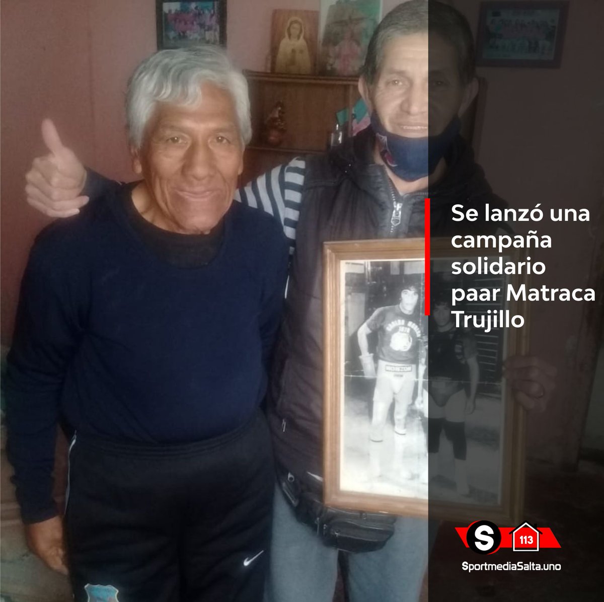 #BoxeoEnSalta

LA ASB ORGANIZÓ UNA CAMPAÑA PARA "MATRACA" TRUJILLO

* Hasta el lunes se recolectan alimentos y ropa para entregarle al exboxeador
* Las donaciones se comunican al 3874-121949 o al 3874846373.
* La gente de la ASB pasan a retirarlas

sportmediasalta.uno/la-asb-organiz…