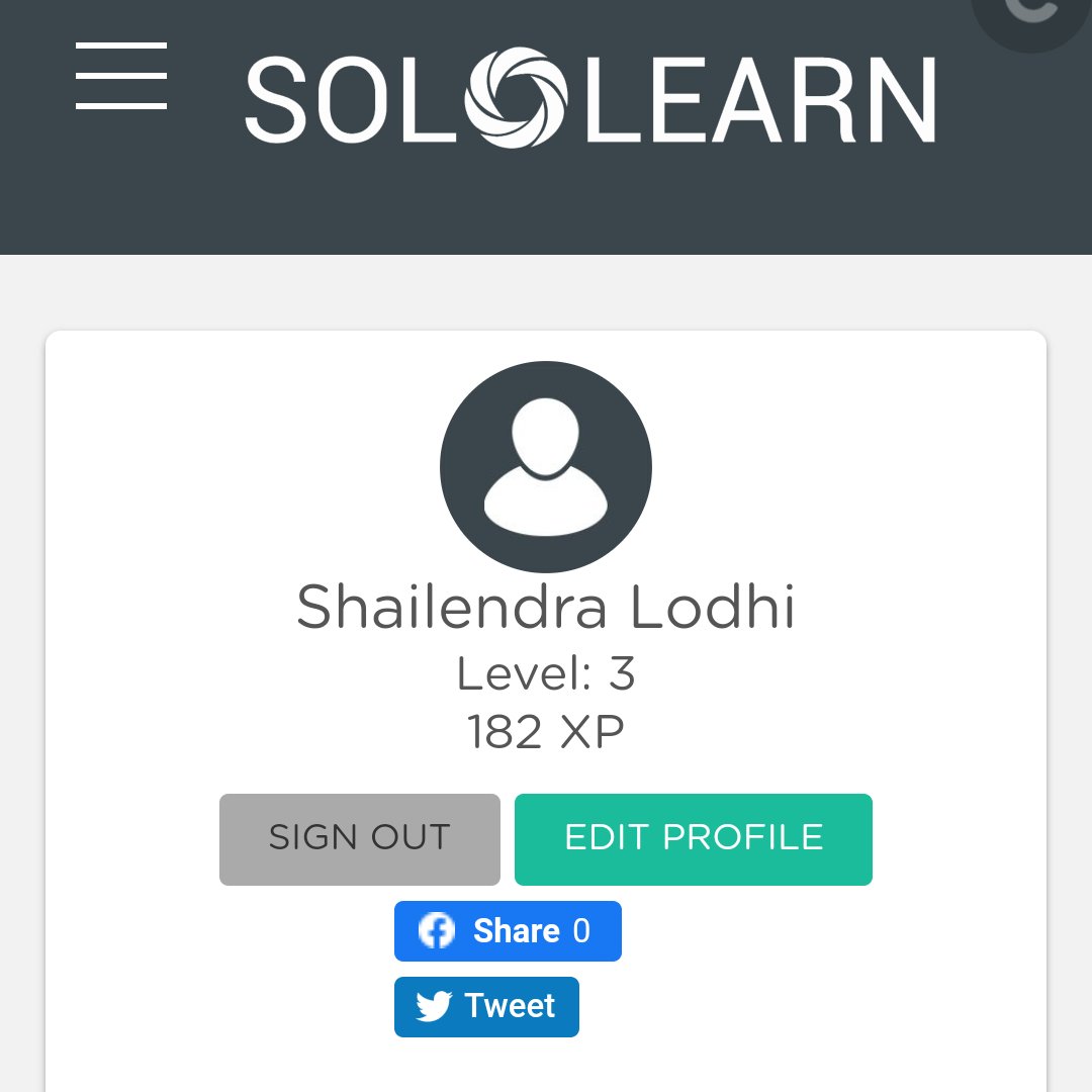 Wackycodes's tweet photo. Shailendra Lodhi's Profile on SoloLearn https://t.co/yWym6Hqq39 via @SoloLearn https://t.co/TCEokkpcjq