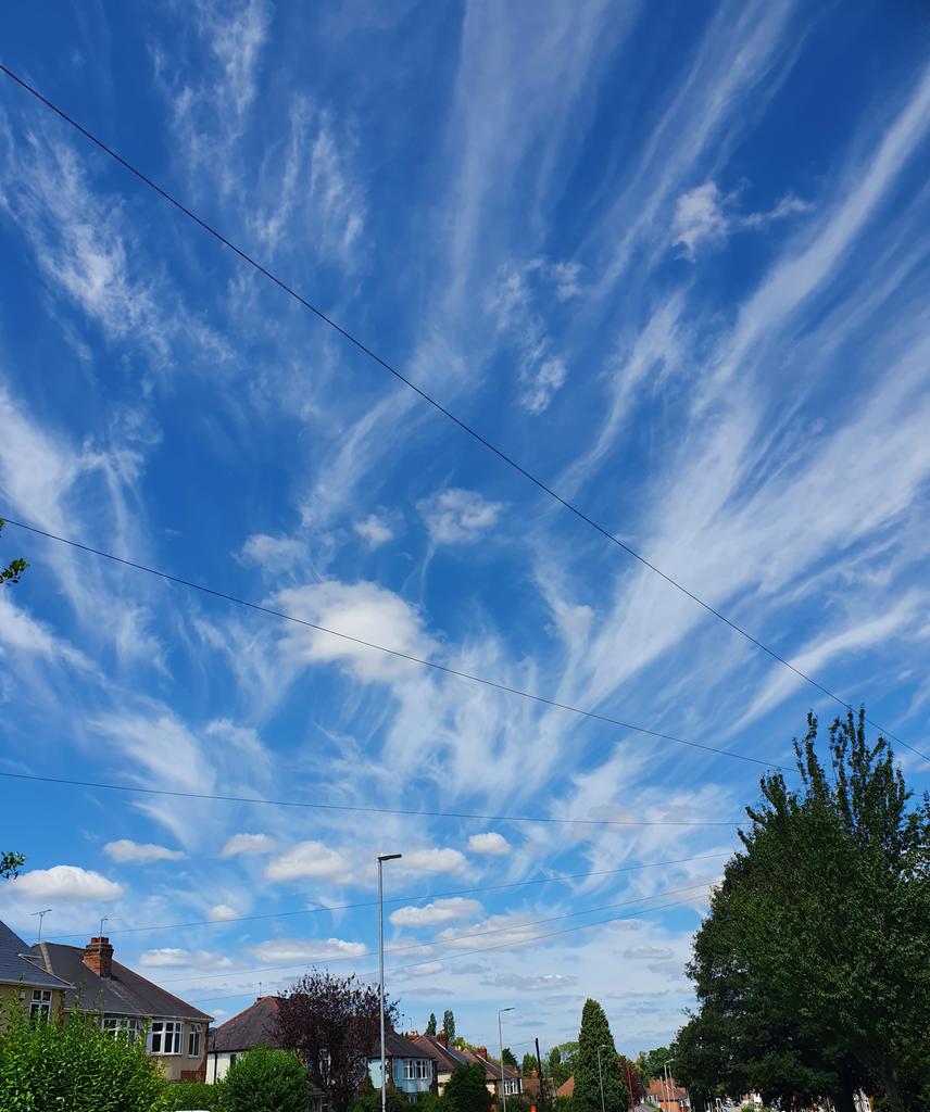 Strange sky today