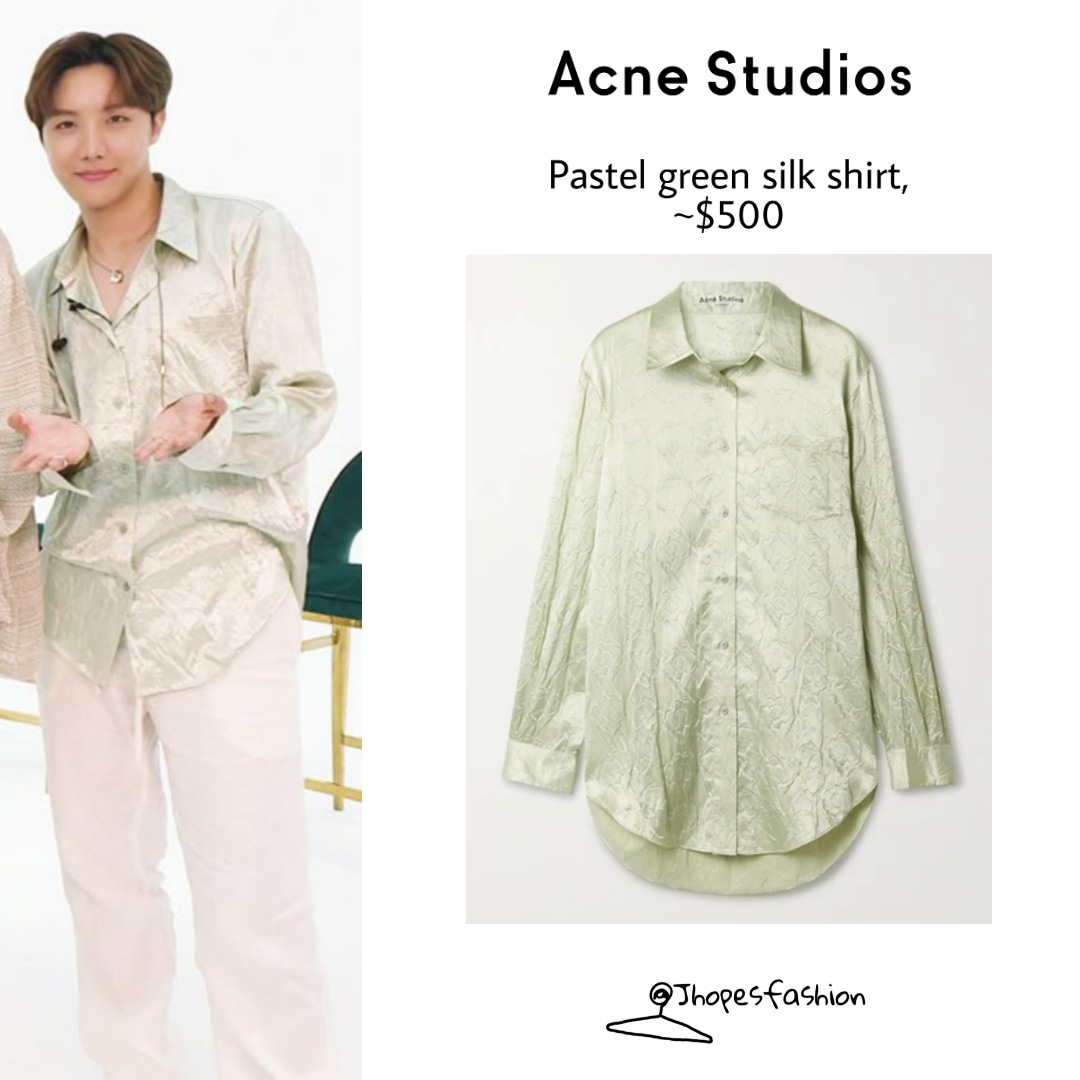 acne studios silk shirt