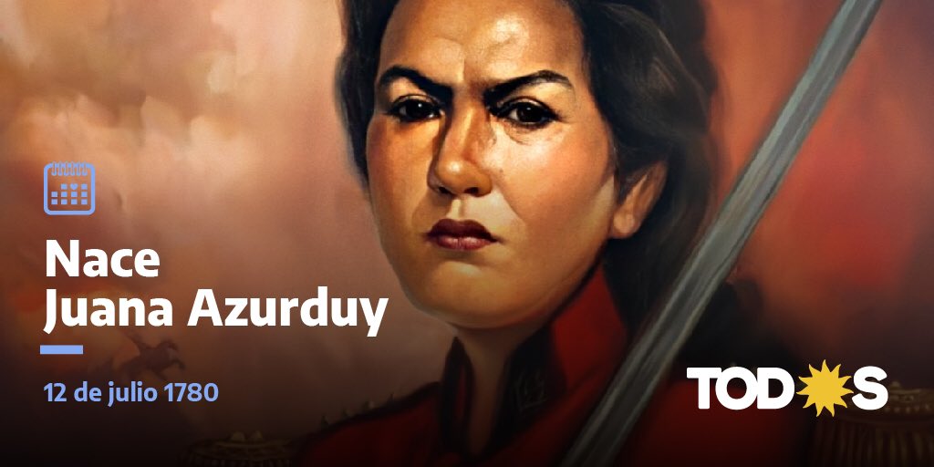 unionxlapatria's tweet photo. “¿Qué justicia proclamáis si continuáis esclavizando y excluyendo a la mujer de todo ideal?"

🗓 12 de julio de 1780 | Nace Juana Azurduy. https://t.co/ufHfxyD11m