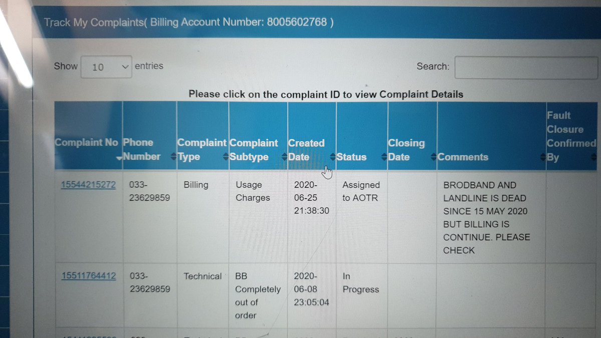 PolkEvent1571's tweet photo. Landline BB dead for 2mnths. Mktla Exchg Closed for customers.. Helpless as a BSNL customer as docket complains of no use. @rsprasad @narendramodi @BSNLCorporate @BSNL_KOTD https://t.co/dP1esQugKI