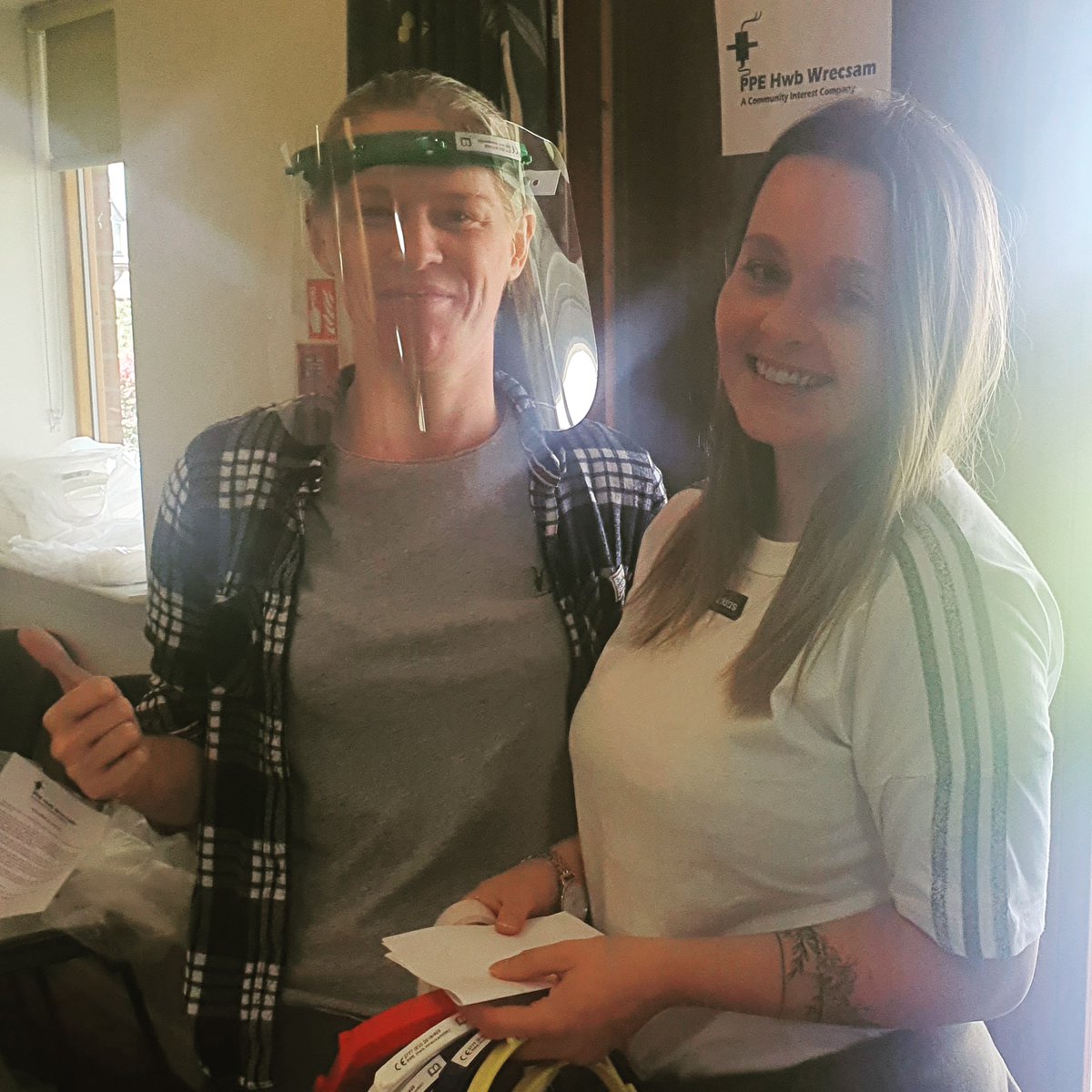 PPEhwbWrecsam's tweet photo. Getting ready for when their #tattoostudio can open 27 July, Tattoo Dr Wrexham.
Free of charge #faceshields w/ CE Mark Category III, a guarantee of quality!
#shoplocal #wrexham #wrecsam #wrexhamtown #gettinginked #wrexhambusiness #wrexhamtowncentre #PPE #facevisors #staysafe https://t.co/IniXmZTl9u