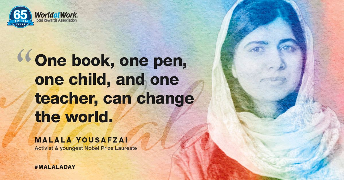 Happy birthday to activist and the youngest Nobel Peace laureate, <a href="/Malala/">Malala Yousafzai</a>! Thank you for empowering girls and women around the world with your brave voice, fighting for female education rights, and being an advocate for gender equality. #MalalaDay
