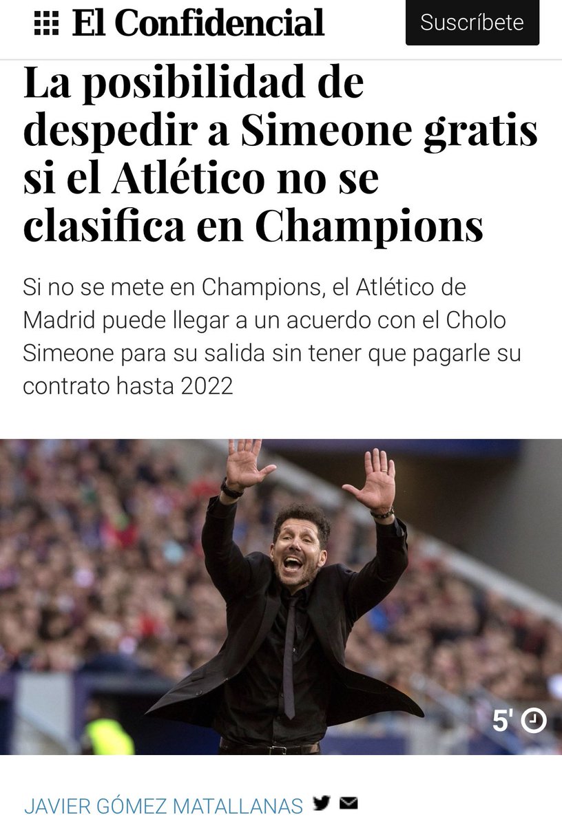 hermandadel3's tweet image. Atleti, un año más a Champions.

Un afectuoso abrazo...

A Matallanas, Ulises Sánchez y  “periodistas” del régimen.

A los 81 ciervos de change.org que querían cargarse al Cholo.

A Rubiales, que quería mandarnos a la EL.

Y a todos los ciervos en general. #MHDP