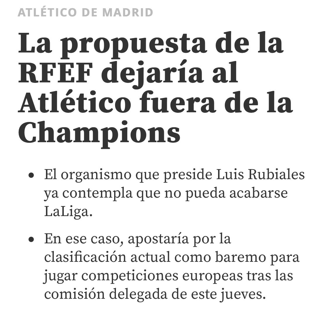 hermandadel3's tweet image. Atleti, un año más a Champions.

Un afectuoso abrazo...

A Matallanas, Ulises Sánchez y  “periodistas” del régimen.

A los 81 ciervos de change.org que querían cargarse al Cholo.

A Rubiales, que quería mandarnos a la EL.

Y a todos los ciervos en general. #MHDP