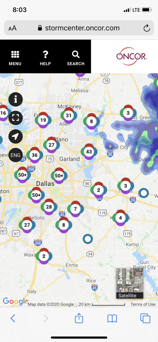KrystalNMorris's tweet photo. @NBCDFW lots of North Texans are without power and Oncor’s status on when it will be restored is largely “unknown.” It’s supposed to top 100 degrees today... I hope you’re covering this. https://t.co/iZxvBch0MB