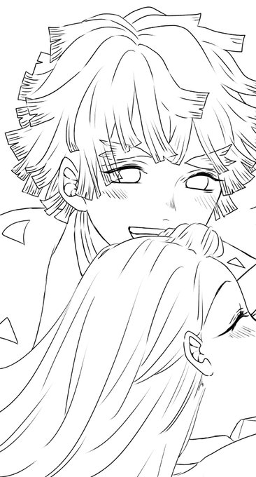炭治郎の誕生日イラストに登場するぜんねず ( o̴̶̷᷄ ·̭ o̴̶̷᷅ ) 
