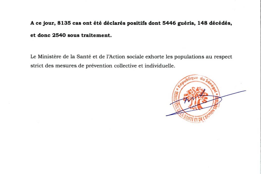 StatInfoSenegal's tweet photo. Communiqué MSAS https://t.co/Onwf6hiJuV