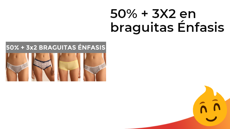 chollometro's tweet photo. 50% + 3X2 en braguitas Énfasis  ➡️ https://t.co/2AMORccpuz https://t.co/LLmo07GwSM
