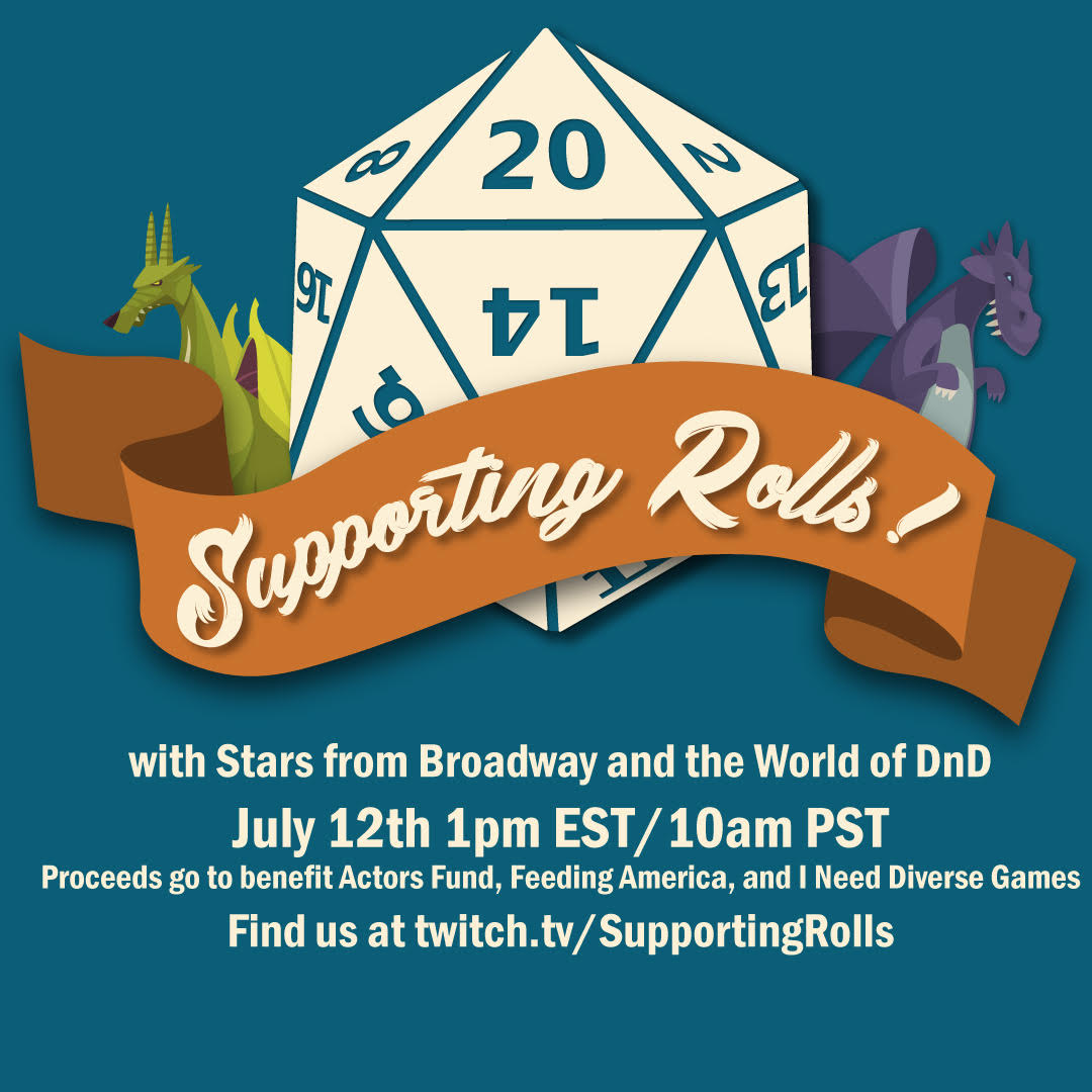 travismcelroy's tweet photo. A little under 4 hours until it's time for #SupportingRolls! I'm dming, @matthewmercer @erikaishii @AlexBoniello @satinephoenix @will_roland and @andrewbfeldman are playing! We're raising money for @INeedDivGms! It's going to be fun!  https://t.co/Ne3C75xsXz https://t.co/IRFn1enMYH