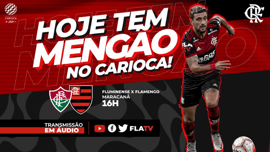 ⁣É hoje!!! O Mengão encara o Fluminense, pelo primeiro jogo da decisão do Campeonato Carioca, no Maraca, e a #FLATV transmite (em áudio e gratuitamente) pra você!  #MengaoNaFinal...⚫🔴❤️🏆🙏💪👏💯💥
#assitaemcasa
#cuidedasuasaude
#cuidedooutro
#juntossomosmaisfortes