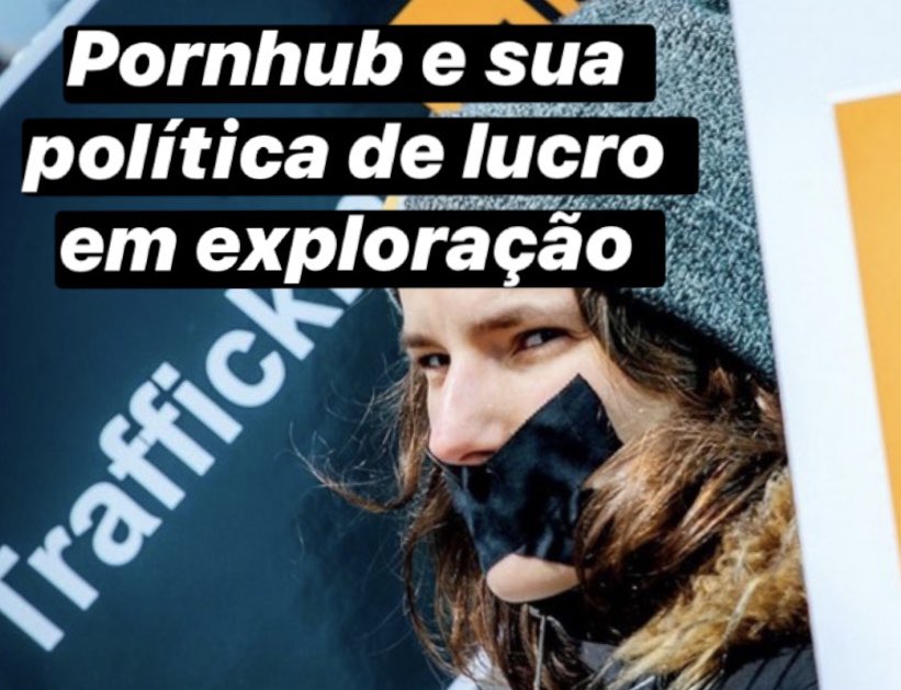 woexploitation's tweet photo. Pornhub doou máscaras para profissionais de saúde e socorristas, e forneceu o conteúdo premium de graça durante a quarentena. 
Mas não se enganem, este “conteúdo premium” é a porta aberta para exploração sexual, abuso e tráfico. https://t.co/ws0Ug07cqW https://t.co/LmTew7Ejmf