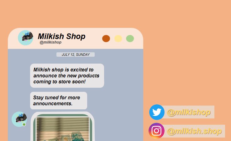 milkishop's tweet photo. NEW ANNOUNCEMENT!

Are you excited for this batch?🤩

Visit our IG Account: @/milkish.shop https://t.co/7fG7jwjYcp