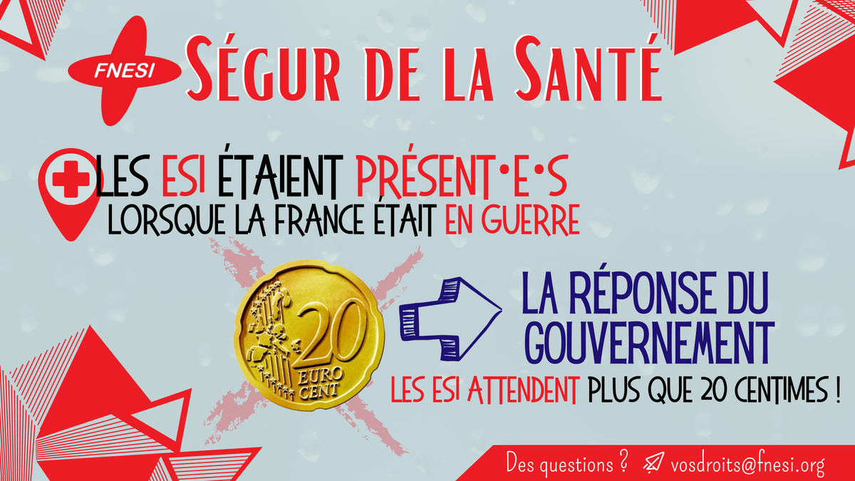 La_FNESI's tweet photo. #SegurDeLaSante | 20 cts de plus à chaque #ESI c'est seulement ce que donne le #Gouvernement❌
Les ESI sont en attente de nouvelles propositions⌛️
La FNESI saura se faire entendre📣 #PasDeRetourALaNormale

Les positions de la FNESI📲 https://t.co/ISUdkVfUKa https://t.co/XtlWyxqLvw