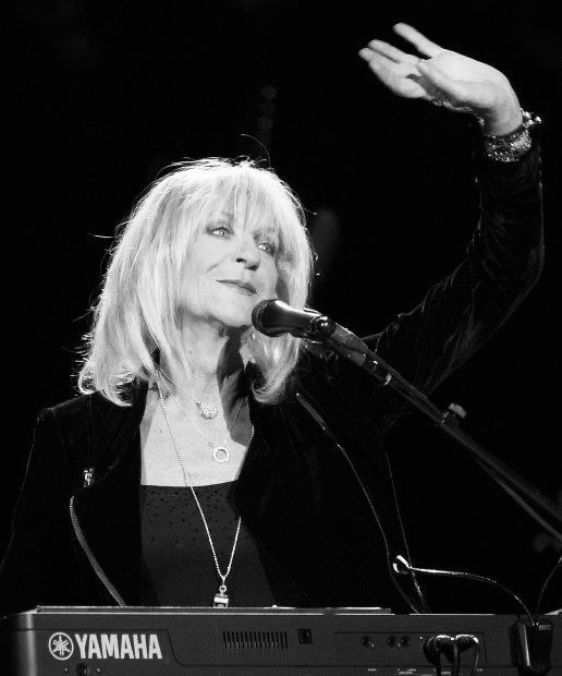  christine mcvie smiling but as you scroll her smile gets bigger  happy birthday chris!! 